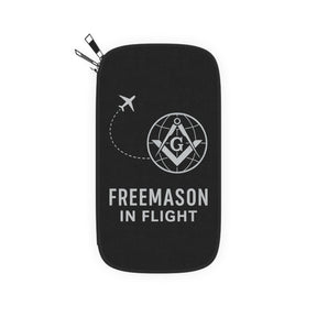 Master Mason Blue Lodge Passport Wallet - Freemason In Flight Storage Pockets - Bricks Masons