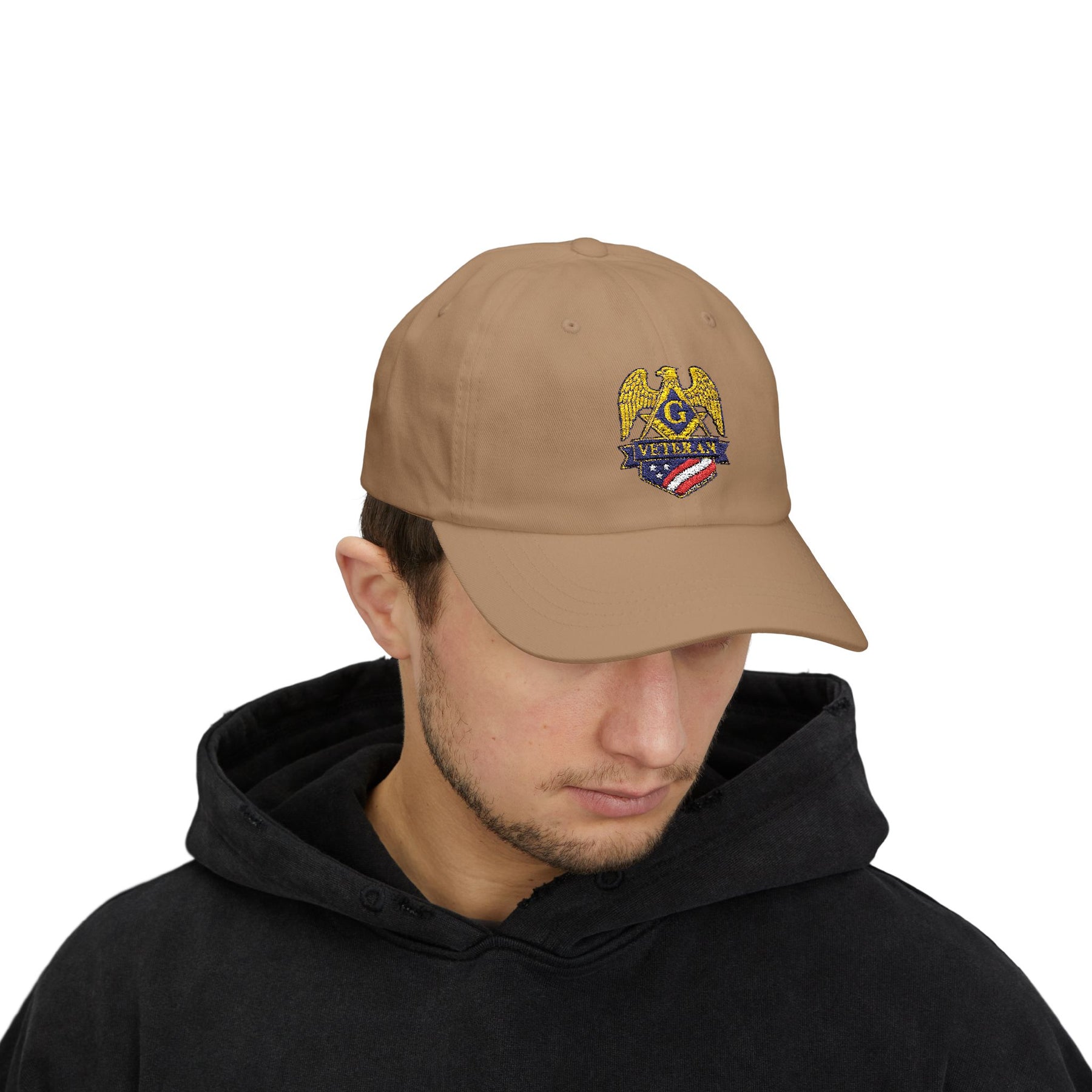 Master Mason Blue Lodge Baseball Cap - Embroidered Veteran Mason Dad Cap - Bricks Masons