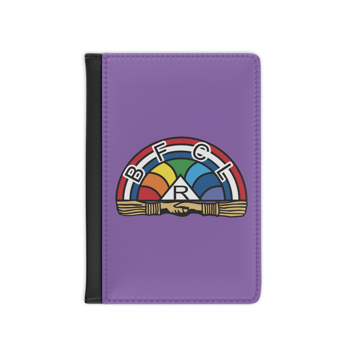 International Order of The Rainbow For Girls Passport Cover - Purple With Vibrant Colors - Bricks Masons