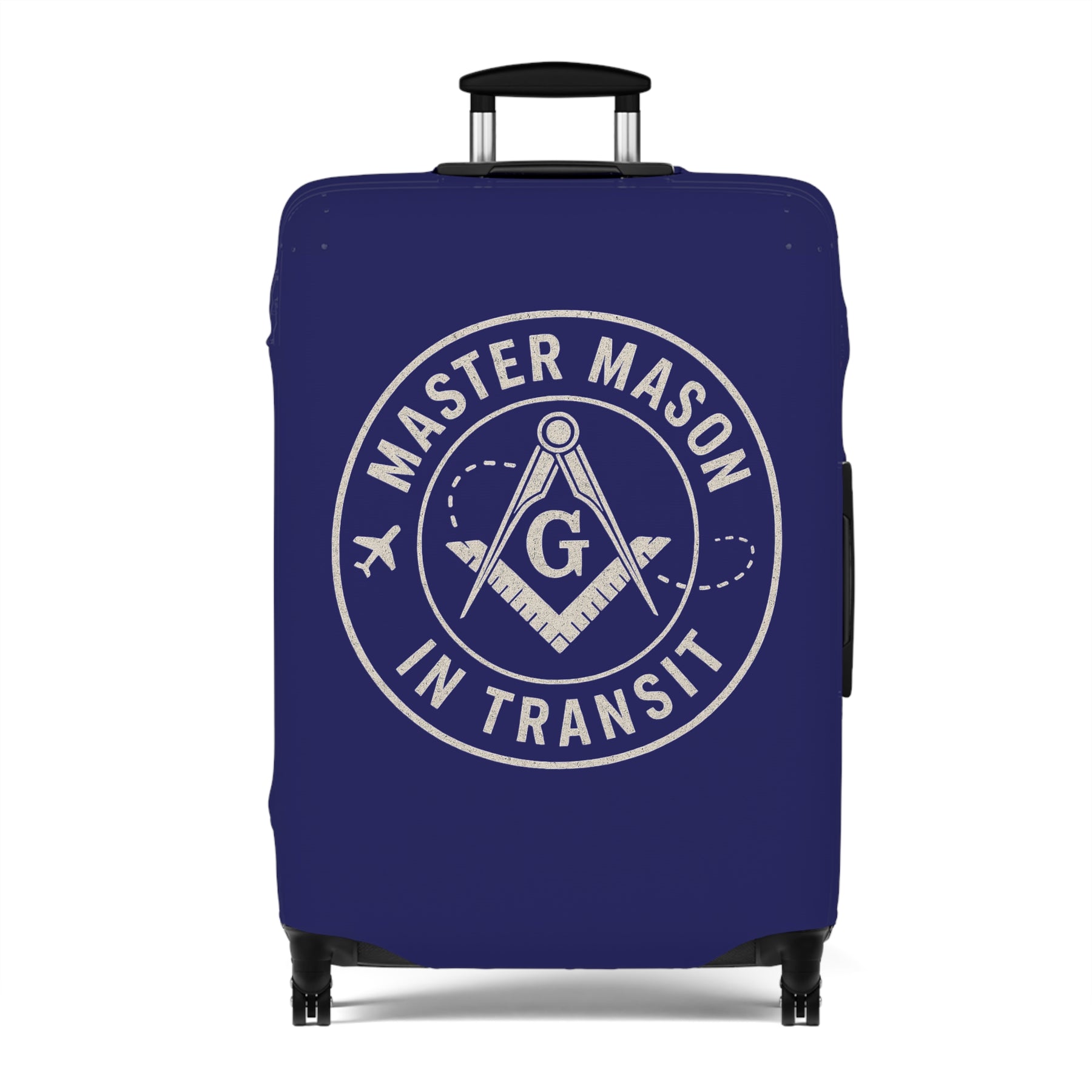 Master Mason Blue Lodge Luggage Cover - Master Mason in Transit S&C G Emblem