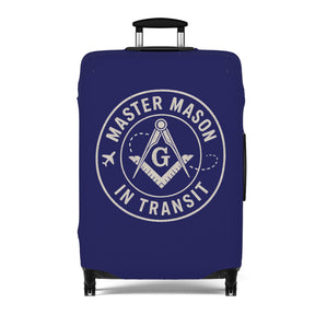 Master Mason Blue Lodge Luggage Cover - Master Mason in Transit S&C G Emblem