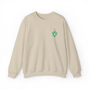 Allied Masonic Degrees Sweatshirt - Crewneck Front Embroidery - Bricks Masons