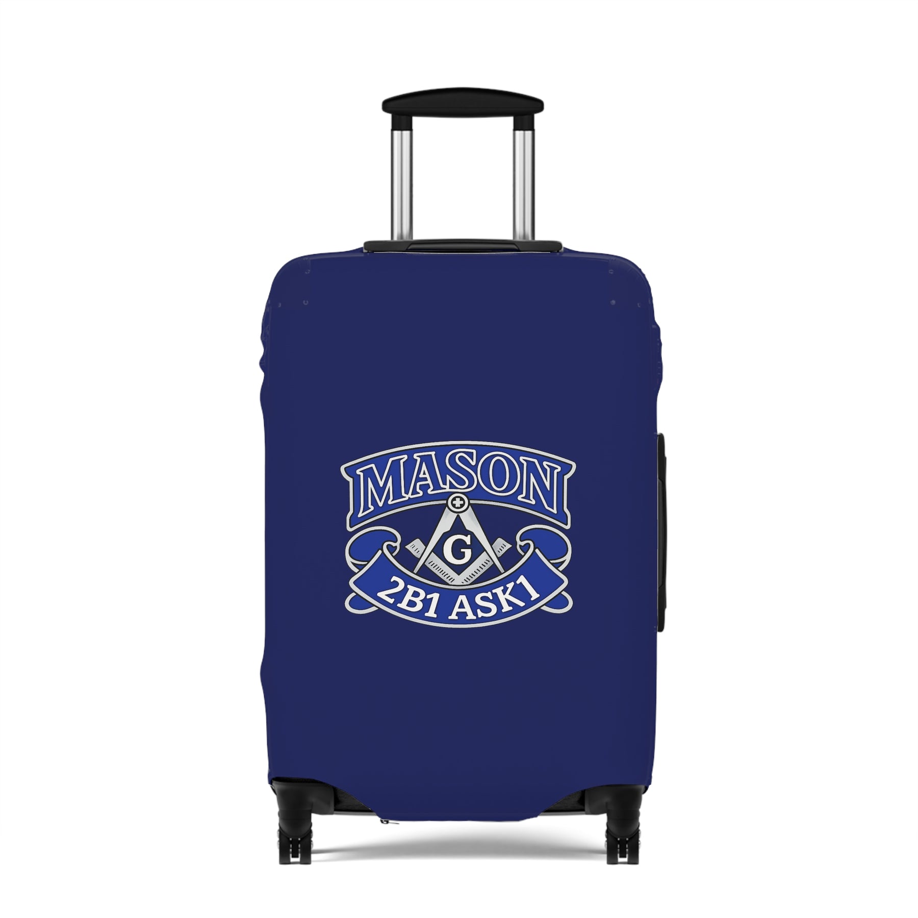 Master Mason Blue Lodge Luggage Cover - 2B1 ASK1 Square & Compass G Emblem