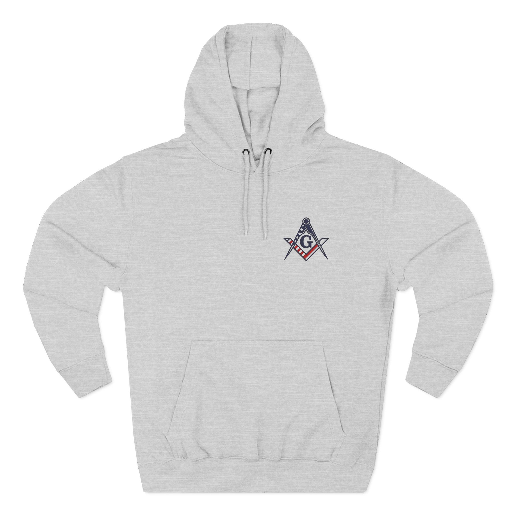 Master Mason Blue Lodge Hoodie - Front Stitch Design - Bricks Masons
