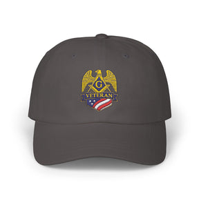 Master Mason Blue Lodge Baseball Cap - Embroidered Veteran Mason Dad Cap - Bricks Masons