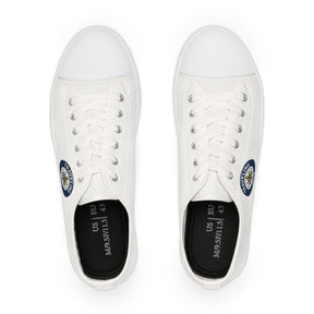 Master Mason Blue Lodge Sneaker - Low Top Sneaker Black & White Traveling Mason - Bricks Masons