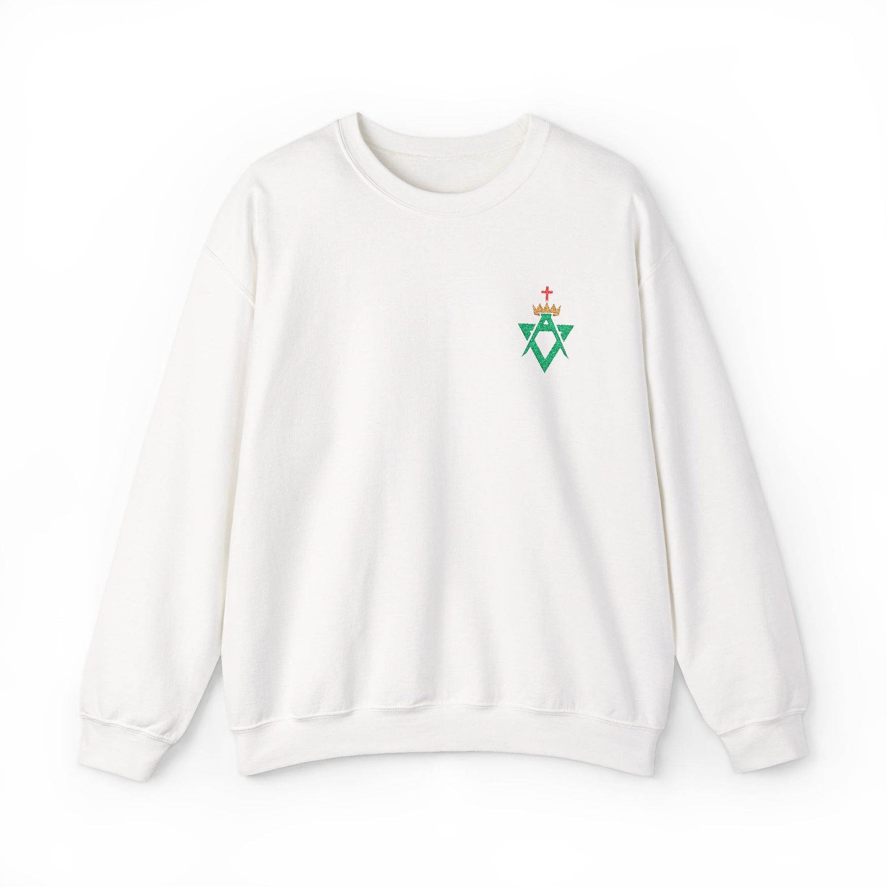 Allied Masonic Degrees Sweatshirt - Crewneck Front Embroidery - Bricks Masons