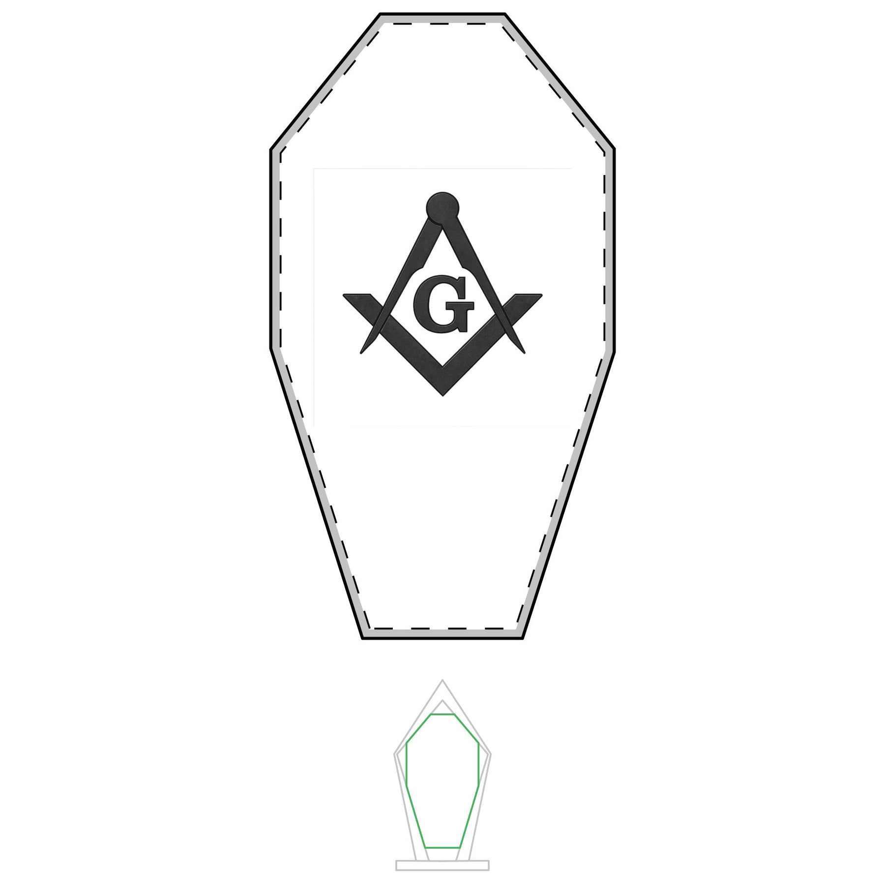 Master Mason Blue Lodge Plaque - Square & Compass G Engraving