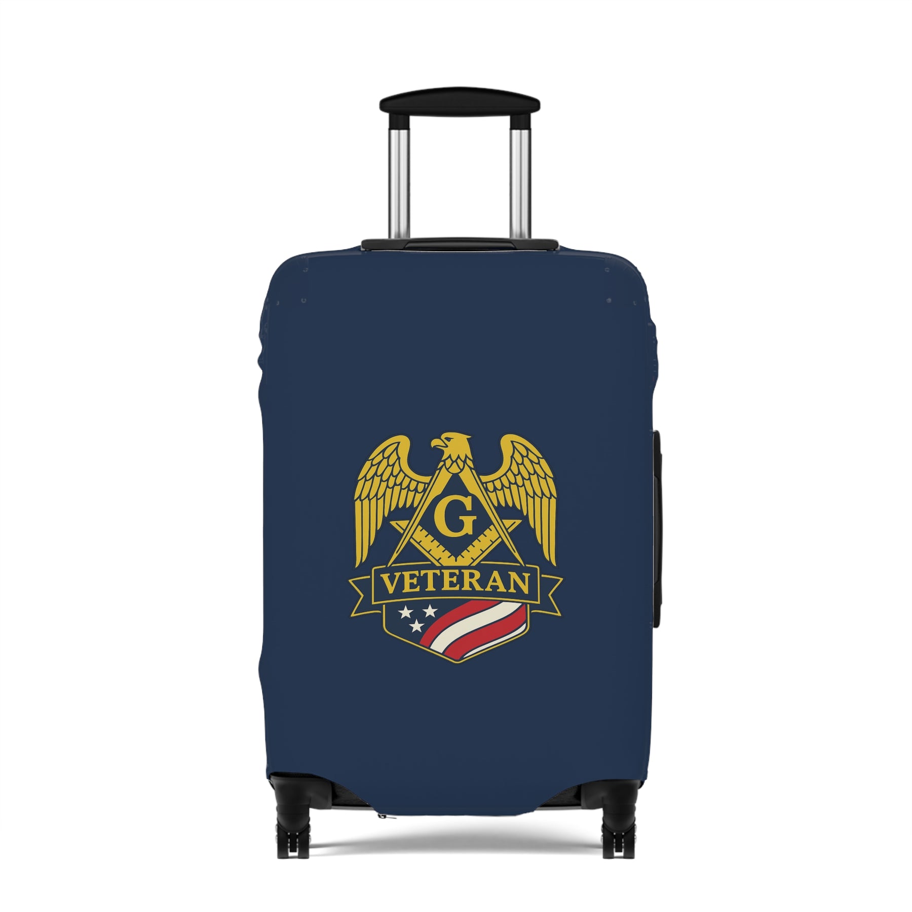Master Mason Blue Lodge Luggage Cover - S&C G Veteran Mason Emblem