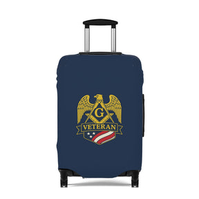 Master Mason Blue Lodge Luggage Cover - S&C G Veteran Mason Emblem
