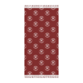 Heroines of Jericho Towel - Maroon Polyester Beach Cloth - Bricks Masons