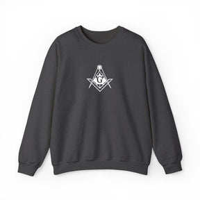 Master Mason Blue Lodge Canada Jurisdiction Sweatshirt - Crewneck Maple Leaf Emblem - Bricks Masons