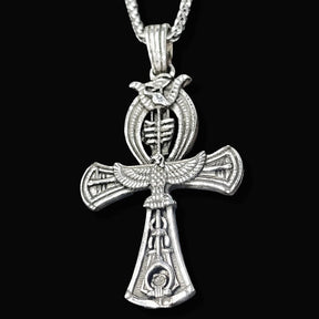 Ankh Cross of Life Pendant in Silver 3 x Cm 11 Gr Art 1676 - Bricks Masons