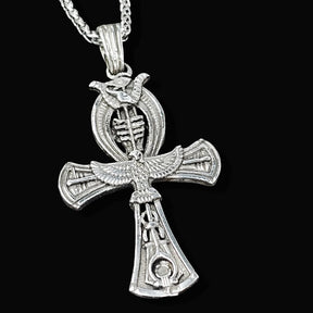 Ankh Cross of Life Pendant in Silver 3 x Cm 11 Gr Art 1676 - Bricks Masons