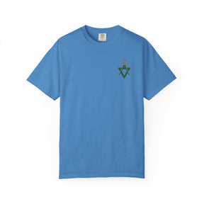 Allied Masonic Degrees T-Shirt - Cotton Garment-Dyed Tee Various Colors - Bricks Masons