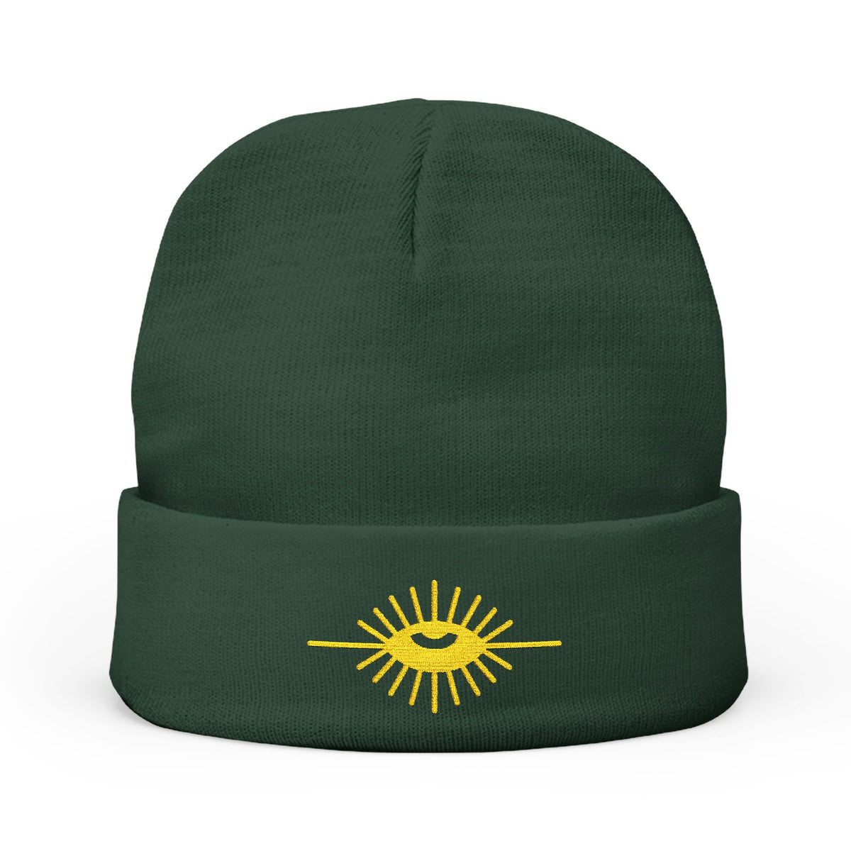 Knights of the All Seeing Eye Beanie - Knit Embroidery Emblem - Bricks Masons