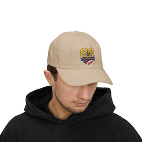 Master Mason Blue Lodge Baseball Cap - Embroidered Veteran Mason Dad Cap - Bricks Masons