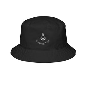 Past Master Blue Lodge Bucket Hat - Personalized Square Compass & Quadrant Embroidery
