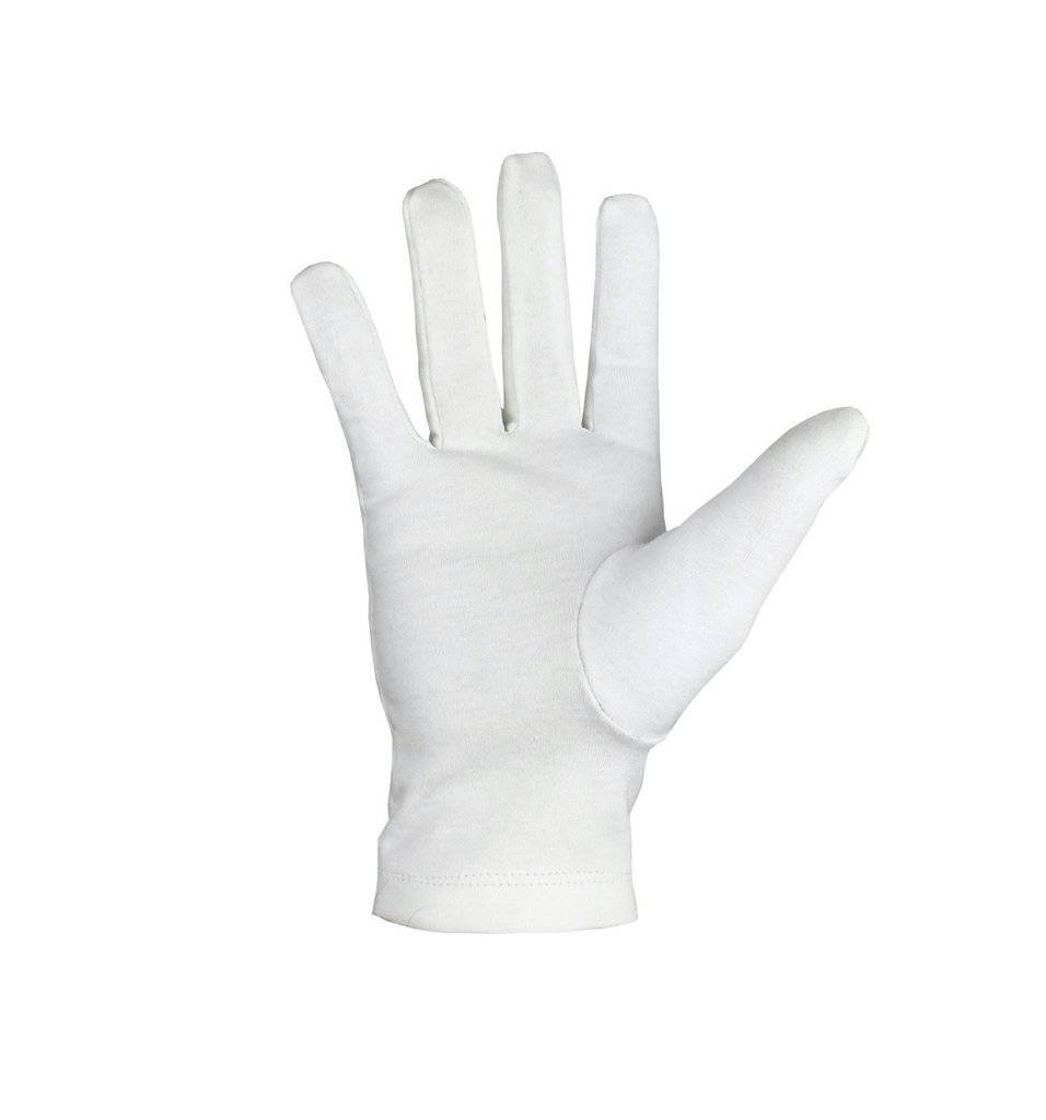 Royal Antediluvian Order of Buffaloes R.A.O.B. Gloves - White Cotton with Red & Blue