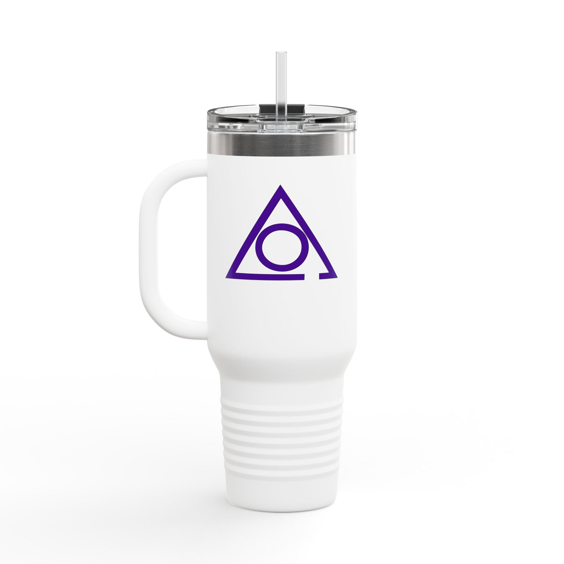 LOCOP Ringneck Tumbler - Purple & White Stainless Steel & Insulated - Bricks Masons