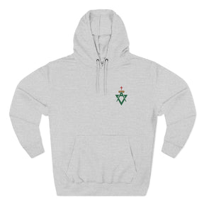Allied Masonic Degrees Hoodie - Embroidered AMD Emblem - Bricks Masons