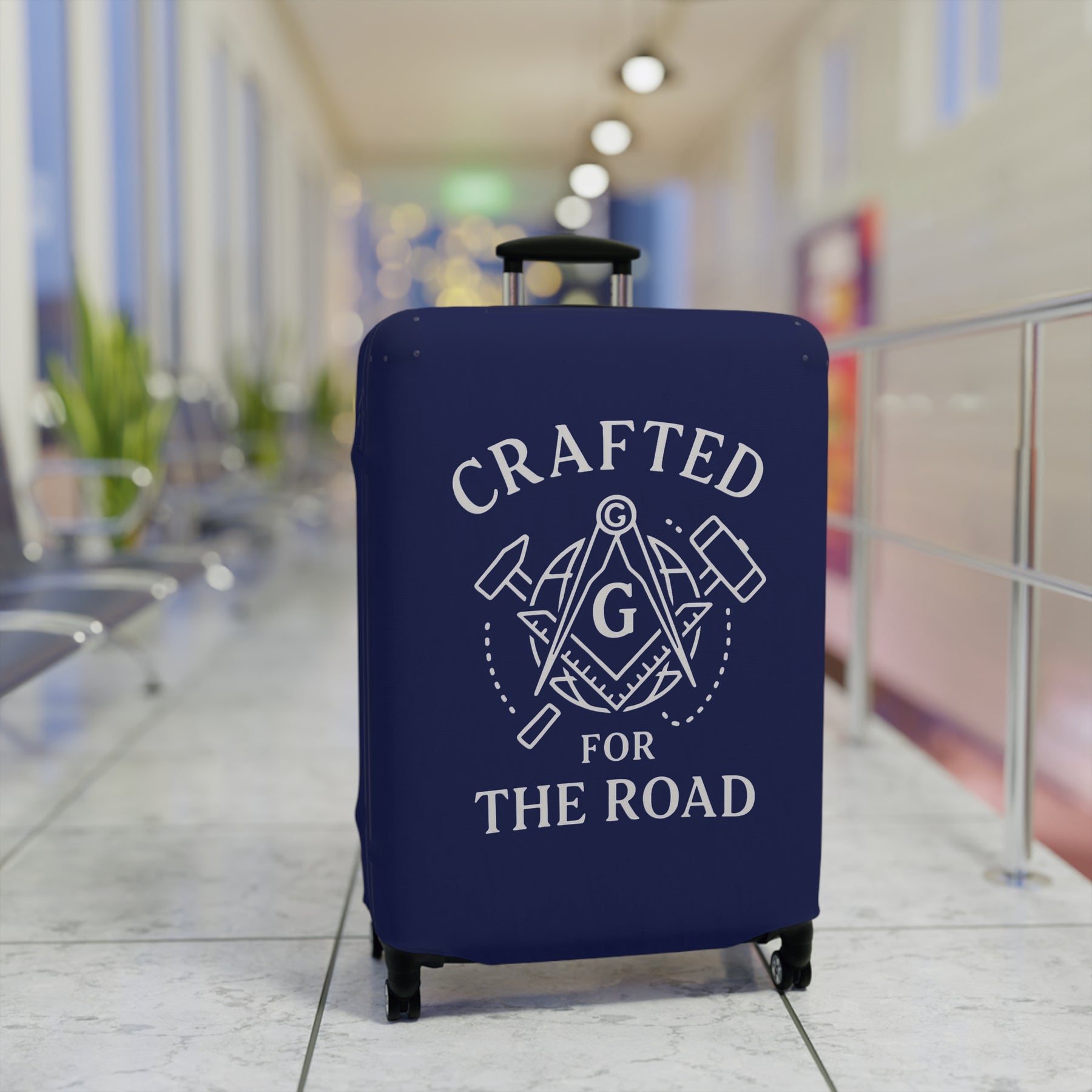 Master Mason Blue Lodge Luggage Cover - Crafted for The Road S&C G & Tools