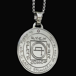 Solomon's Fifth Pentacle Pendant, consecrated to the Sun, Silver, 3 cm, 14 g, Art. 1733 - Bricks Masons