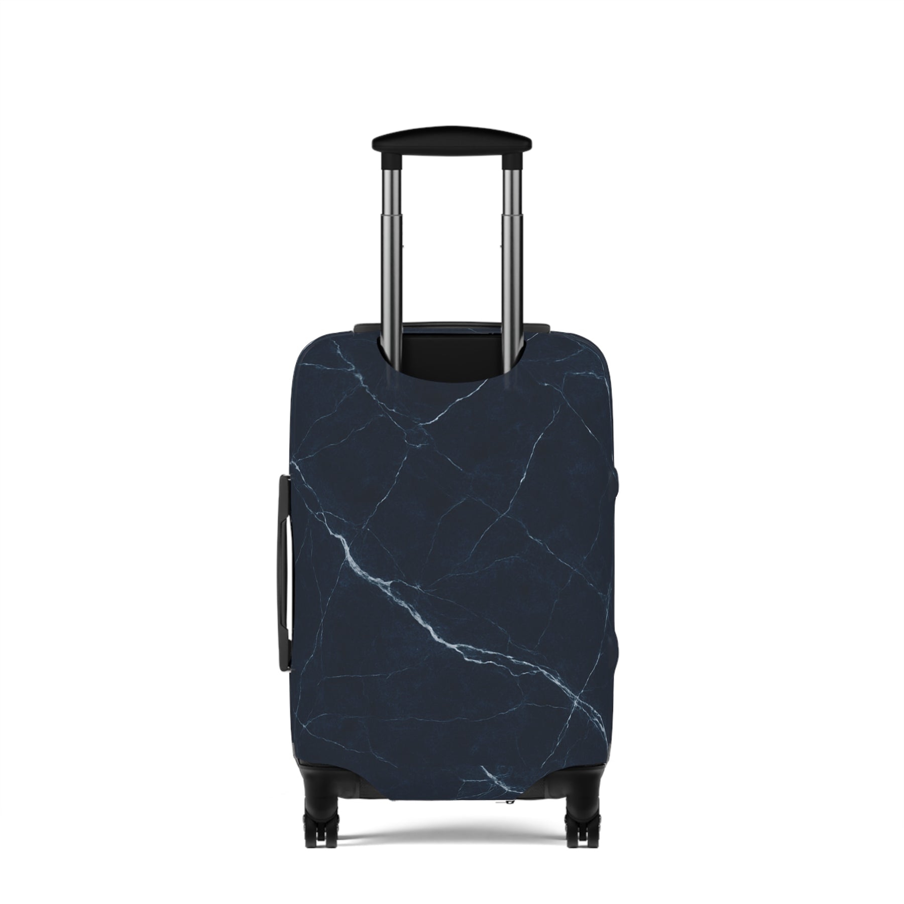 Master Mason Blue Lodge Luggage Cover - Silver Square & Compasses with G Emblem