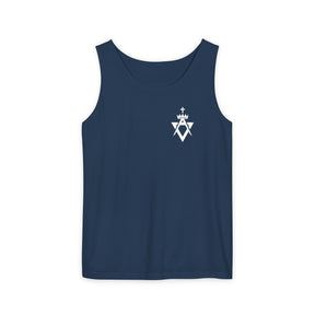 Allied Masonic Degrees Tank Top - Cotton Garment-Dyed Various Colors - Bricks Masons