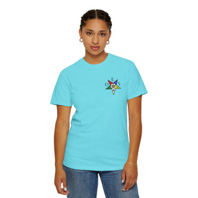 OES T-Shirt - Garment-Dyed Tee OES Star Various Colors - Bricks Masons