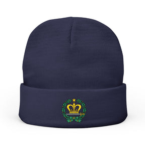 Order of the Amaranth Beanie - Knit Embroidery Emblem - Bricks Masons