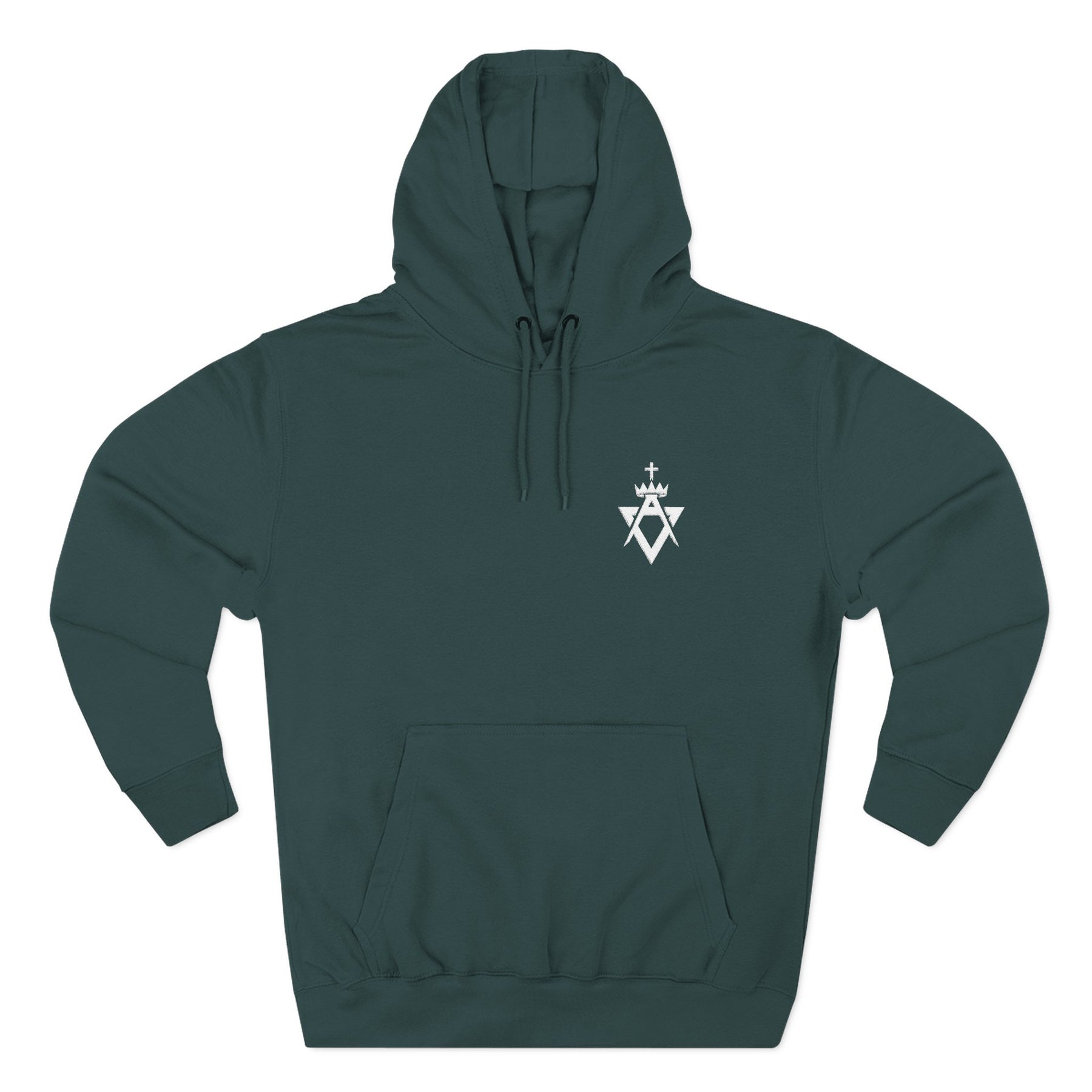 Allied Masonic Degrees Hoodie - Three-Panel Fleece Front Embroidery Design - Bricks Masons