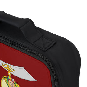 Shriners Lunch Bag - Maroon Fully Insulated With Zipper Closure - Bricks Masons