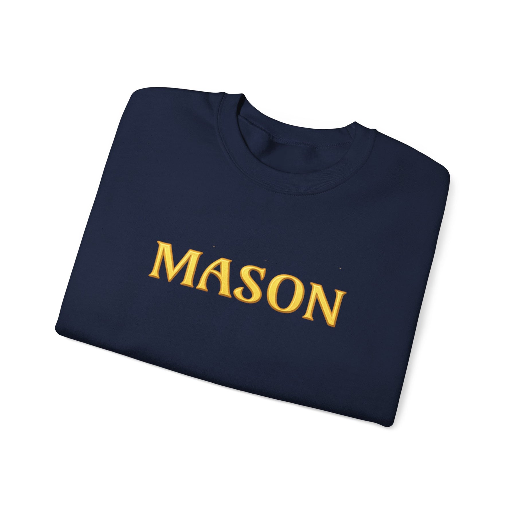 Master Mason Blue Lodge Sweatshirt - Mason S&C G with Twin Pillars