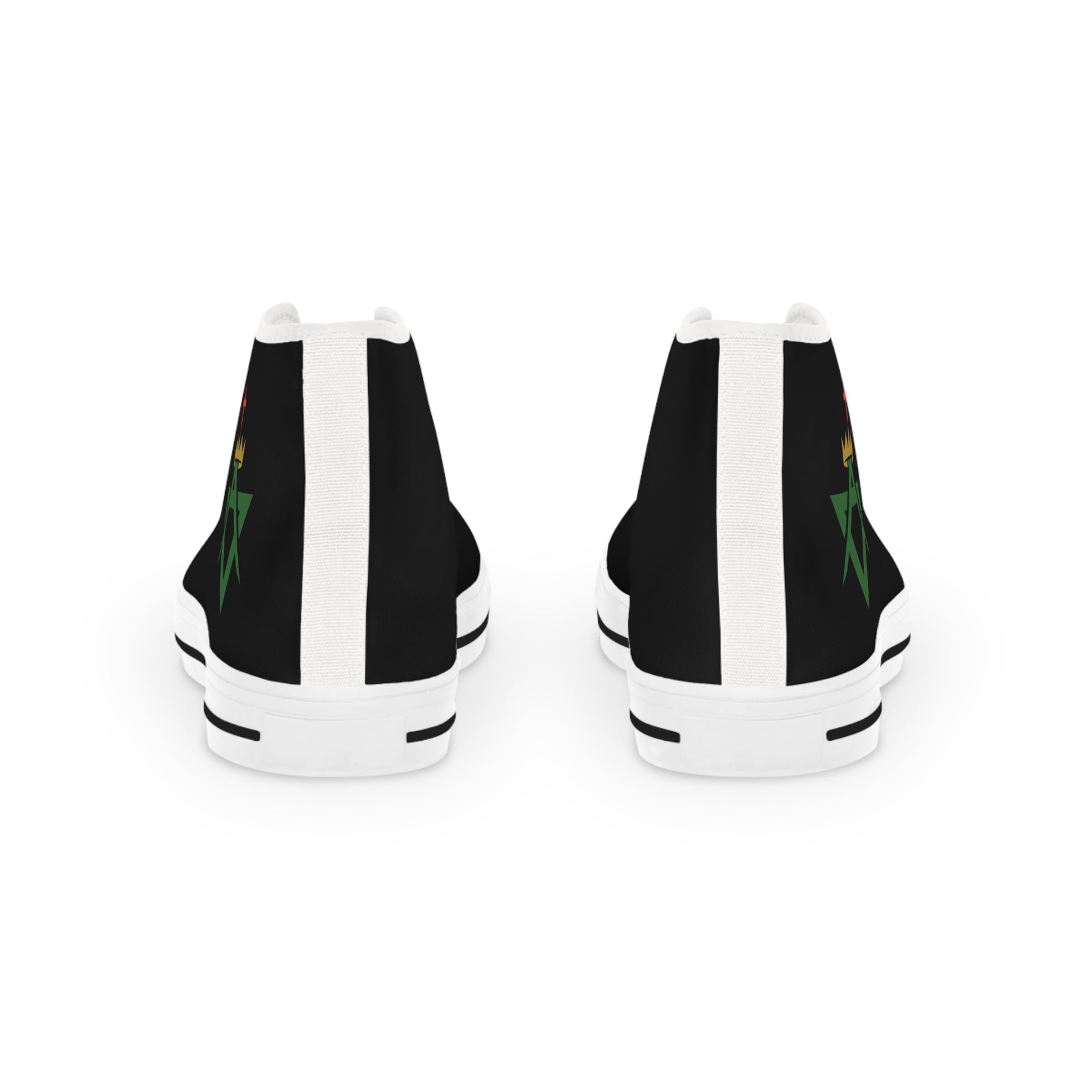 Allied Masonic Degrees Sneaker - High Top Black & White AMD Emblem - Bricks Masons
