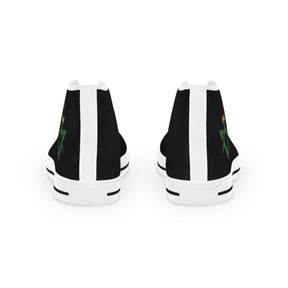 Allied Masonic Degrees Sneaker - High Top Black & White AMD Emblem - Bricks Masons