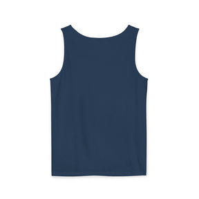 Past Master Blue Lodge Tank Top - Garment-Dyed Compass With Sun & Quadrant - Bricks Masons