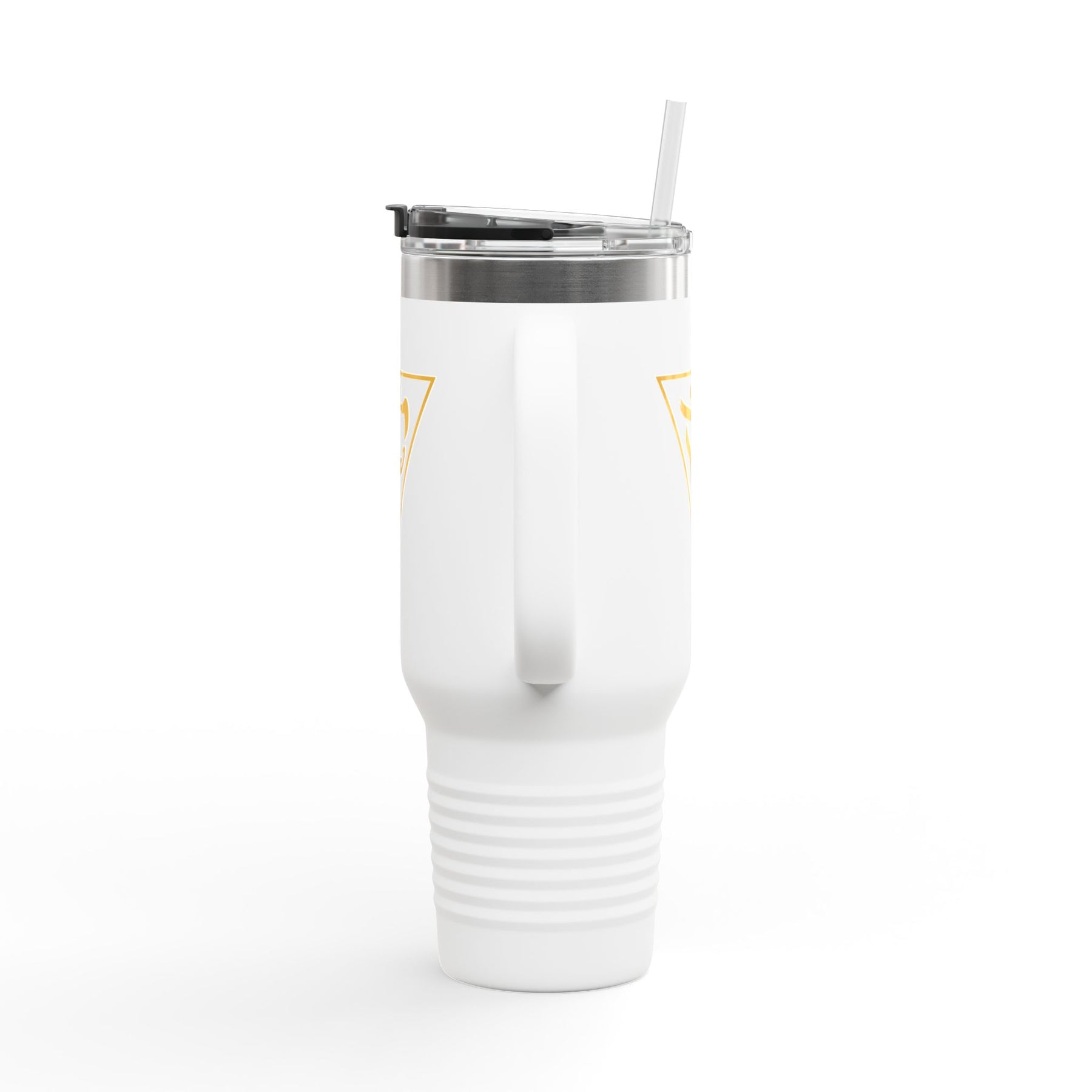 Grand Tiler of Solomon Ringneck Tumbler - White Stainless Steel & Insulated 40oz - Bricks Masons