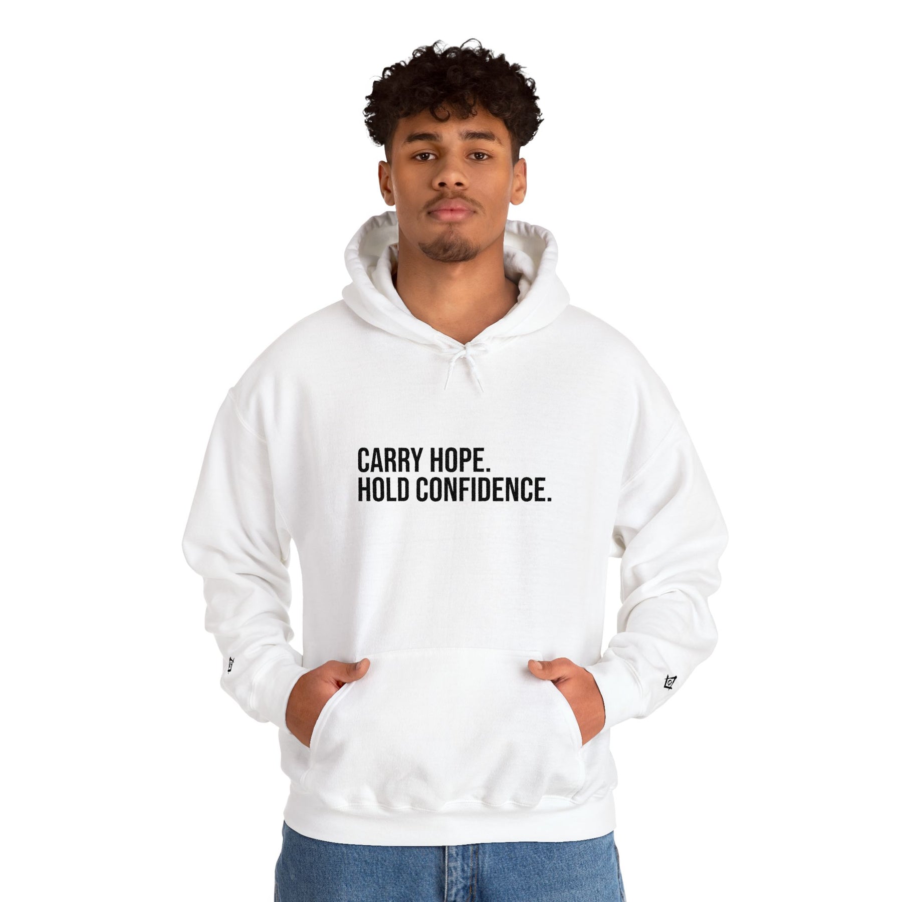 Master Mason Blue Lodge Hoodie - Carry Hope Hold Confidence - Bricks Masons