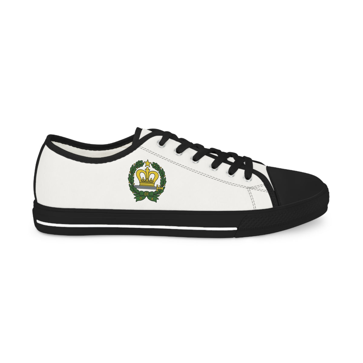 Order of the Amaranth Sneaker - Low Top Sneaker Black & White - Bricks Masons