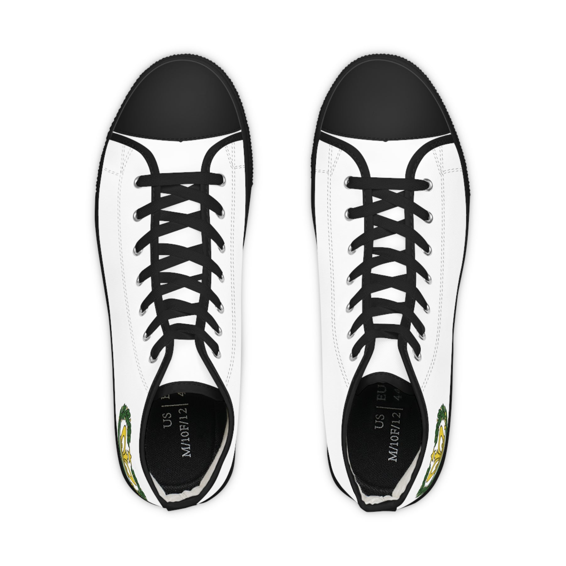 Order of the Amaranth Sneaker - High Top Black & White - Bricks Masons