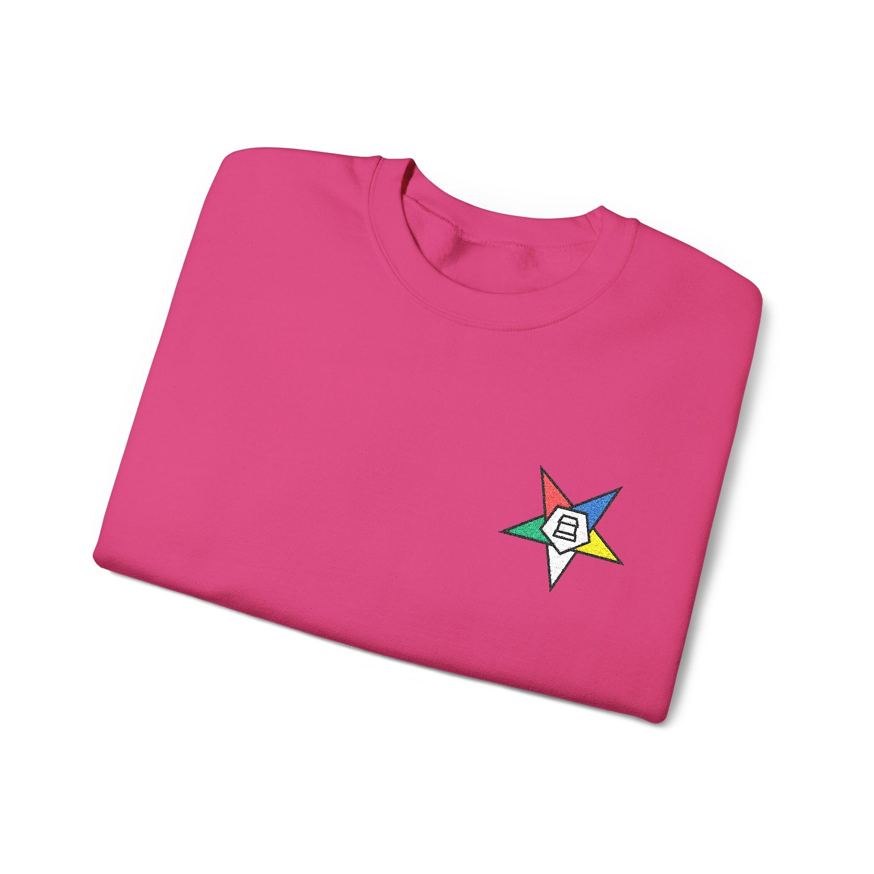 OES Sweatshirt - Crewneck Embroidered Emblem - Bricks Masons