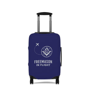 Master Mason Blue Lodge Luggage Cover - Freemason in Flight S&C G Emblem