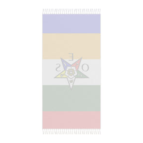OES Towel - Beach Colorful Polyester With Knotted Tassels - Bricks Masons