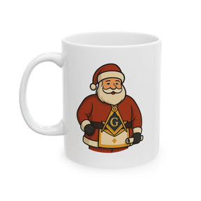 Master Mason Blue Lodge Ceramic Mug, (11oz, 15oz) - Bricks Masons