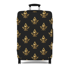Widows Sons Luggage Cover - Square & Compass with Skull & Bones Emblem Print