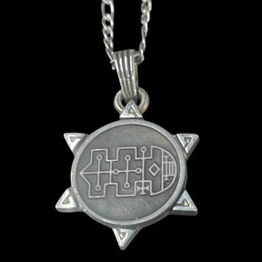 I swore Demon 40 COUNT RAUM and Secret Seal of Solomon 72 Demons Lesser Key of Solomon Goetia In Silver 3 x 2.5 cm 12 Gr Art 1899 - Bricks Masons