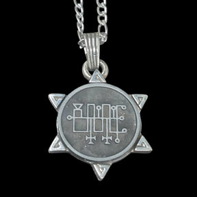 I swore Demon 48 PRESIDENT HAAGENTI and Secret Seal of Solomon 72 Demons Lesser Key of Solomon Goetia In Silver 3 x 2.5 cm 12 Gr Art 1907 - Bricks Masons