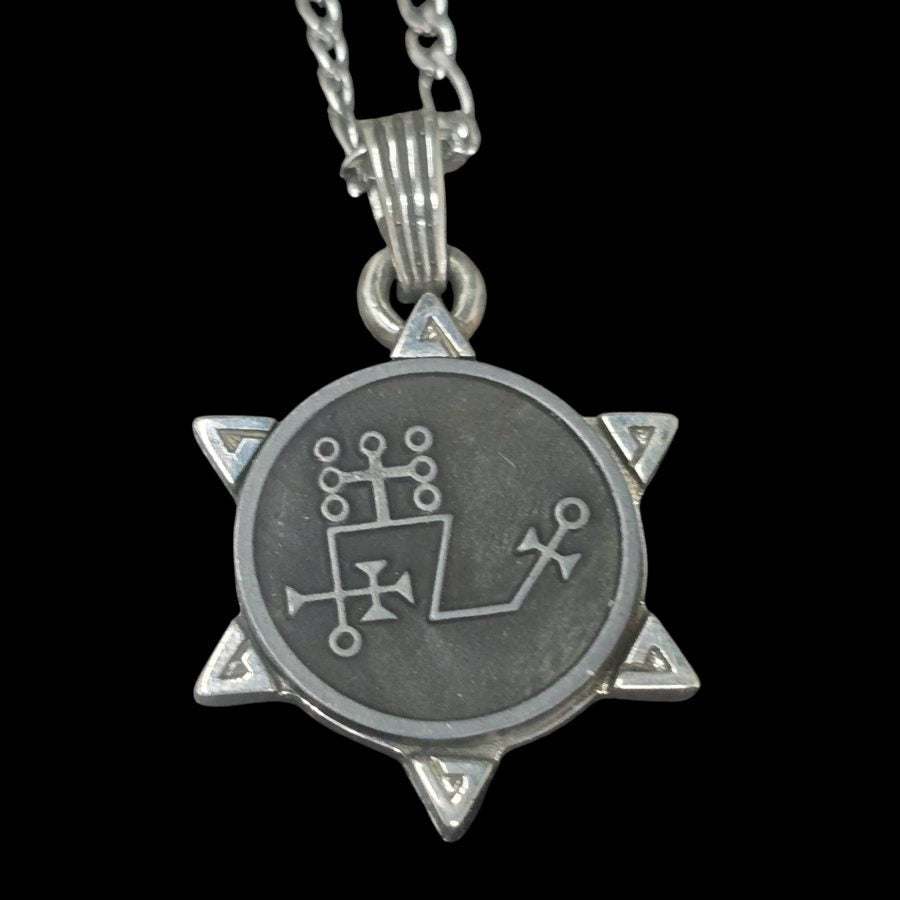 I commemorate Demon 71 DUKE DANTALION and Secret Seal of Solomon 72 Demons Lesser Key of Solomon Goetia In Silver 3 x 2.5 cm 12 Gr Art 1930 - Bricks Masons