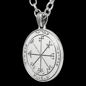 I said First and Third Pentacle consecrated to Saturn in Silver 3 Cm 12 Gr 44 Seals of Solomon Art 1956 - Bricks Masons